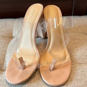 Venus clear Heels size 7.5